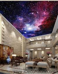 Galaxy Nubela Outerspace 00081 Ceiling Wall Mural Wall Paper Decal Wall Art Print Decor Kids Wallpaper Galaxy Bedroom Ceiling Murals Galaxy Room
