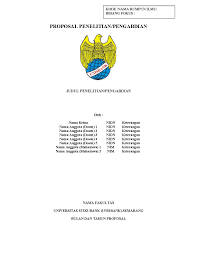 Sampul proposal disertasi meliputi judul disertasi, nama komposer, nomor identifikasi mahasiswa bagian bab 3 adalah bab yang mencakup metode penelitian seperti posisi dan waktu penelitian. Yuk Cek Format Cover Proposal Penelitian Dan Pengabdian Lppm Unisbank Lppm Universitas Stikubank Semarang