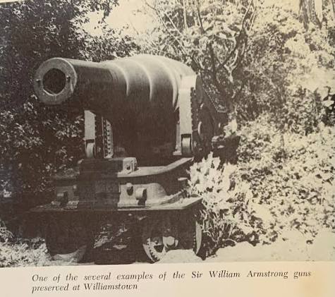 Armstrong cannons at Williamstown Botanic Gardens