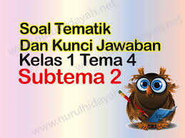 Pdf analisis jawaban siswa matematika kelas 8 mencari pola bilangan. Soal Tematik Kelas 1 Tema 4 Subtema 2 Dan Jawabannya Nurul Hidayah