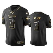 2019 seahawks russell wilson golden edition black nfl 100th