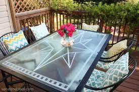 Glass table tops are very durable and easy to clean. Faux Etched Glass Giveaway With Scotchblue Painters Tape And Home Depot Sand And Sisal