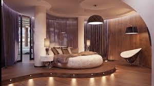 Matress On Floor Ideas For Couples With Wooden Floor Round Bed Purple Curtain Arch Lamp Futuristic Bedroom Modern Bedroom Design Luxury Bedroom Master
