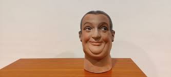 Vintage French Plaster Mannequin Head