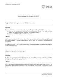 Subrogation is the process by which an insurance company attempts to recover money it paid out to its insured as a result of a covered loss but another party is actually the amount recovered usually is divided proportionally between the insurance company and the insured, after expenses.2. Questions And Answers On The Gcc Emits Esa