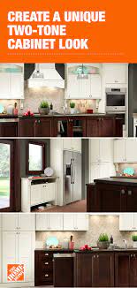 Combine Dark And Light Cabinets To Create A Striking Two Tone Kitchen Cabinet Look In Your Home This Trend For Best Kitchen Cabinets Kitchen Cabinets Cabinet
