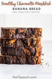 Chocolate Marbled Banana Bread The Classic Banana Bread With An Elevated Twist It S The So Healthy Chocolate Recipes Marbled Banana Bread Healthy Chocolate