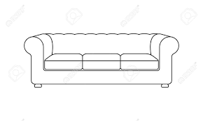Sofa Line Icon Vintage Or Retro Sofa Furniture Icon Vector Illustration Of Outline Sofa Silhouette Sponsored V Retro Sofa Art Logo Illustration Design