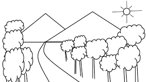 Dapatkan contoh gambar mewarnai gunung. 5 Cara Mudah Mewarnai Pemandangan Alam Kumpulan Gambar Sketsa