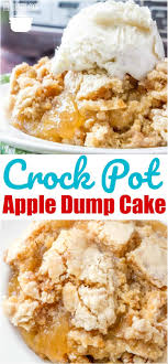 Crock Pot Apple Dump Cake Recipe Crockpot Dessert Recipes Slow Cooker Desserts Slow Cooker Recipes Dessert