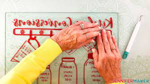 It is not a physical item and nothing will be posted to you. Kitchen Conversions Chart Decal With Vinyl Jennifer Maker