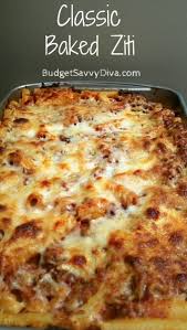 Classic Baked Ziti Recipe Recipe Classic Baked Ziti Recipe Recipes Baked Ziti Recipe