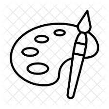 Paint Icon Of Line Style Available In Svg Png Eps Ai Icon Fonts Paint Icon Scrapbook Stencil Painting