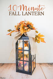 Easy Fall Home Decor 10 Minute Fall Lantern Darice Fall Lanterns Fall Lantern Decor Fall Thanksgiving Decor