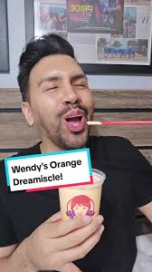 Wendy's you did that! My brother brought me your NEW Orange Dreamsicle...