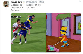 Ahora, con también boca afuera, las cargadas se mudaron a la vereda de enfrente. Superclasico De Memes El Codazo De Campuzano Quedo En El Foco De Los Fanaticos Tras El Empate En Boca River Infobae