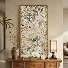 Amazon.com: HongFengtang Chinese Rice Paper Print China Flower And Bird Bamboo Frame 19.5 X 35.8 Inches (A)