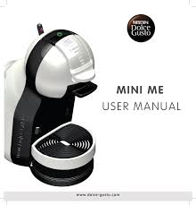 Consult your user manual to determine if you can use a krups duo filter in your coffee maker model. Mini Me User Manual Nescafe Dolce Gusto Manualzz