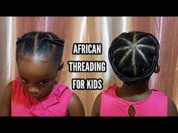 African Threading For Kids Very Simple And Easy Youtube African Hairstyles For Kids African Threading Easy Hairstyles For Kids
