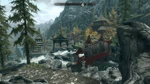 Skyrim Japan Lodge Scenery Best T Shirt Designs Japan