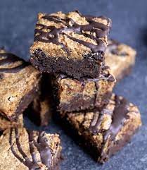 Cookie Dough Brownies Vegan Gluten-free Sweetened With Dates - Uk Health Blog - Nadias Healthy Kitchen Cookie Dough Brownies Food Cookie Dough