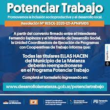 Qué es el plan potenciar trabajo. Programa Potenciar Desarrollo Social La Matanza Facebook