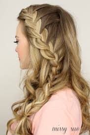 Straight blond hair left loose to frame the face, one side bangs tied up in a pretty braid and clipped down enhance the pleasant smile and youthful. 50 Fabulous French Braid Hairstyles To Diy More French Braid Hairstyles Hair Styles Side French Braids
