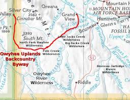 Owyhee County Area Map Bruneau Jarbidge Wilderness Idaho Owyhee County Area Map Wilderness
