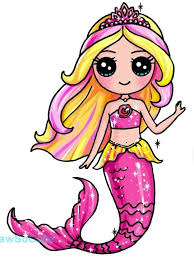 Tons of awesome barbie wallpapers to download for free. Barbie Mermaid Dibujos Kawaii Dibujos Kawaii Faciles Kawaii