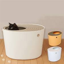 猫トイレ 猫用トイレ ハーフカバー 飛び散り防止 クリーニング用品 防臭 猫 トイレ 子猫 ペット用品