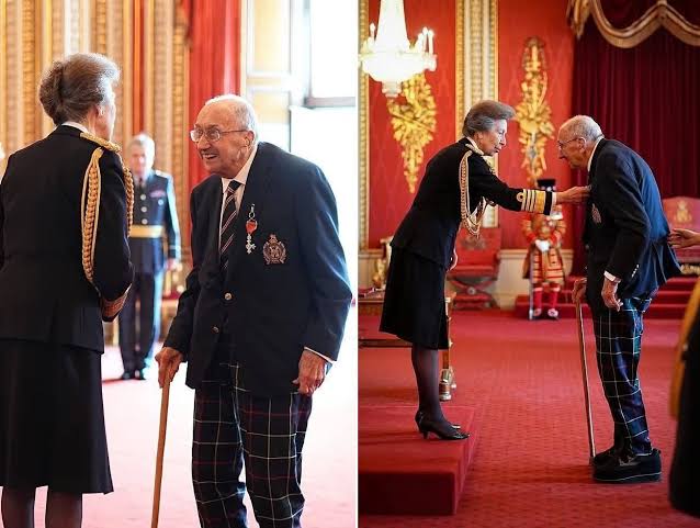 June 9, 2026. HRH Princess Anne, The Princess Royal performed and  Investiture ceremony on behalf of HM King Charles III at Windsor Castle.  HRH is pictured with : 🏅 Dr. Nasser Kurdy