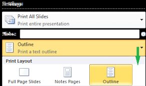 Triple click on a sentence to highlight it. Create And Print A Presentation In Outline View Powerpoint