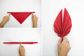 Réalisez un pliage de serviette en papier en forme de cœur grâce à la belle adresse ! Pliage De Serviette Plume Etapes 5 A 7