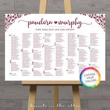 Wedding Seating List Lamasa Jasonkellyphoto Co