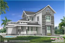 Homes 2000 Square Feet Beautiful 4 Bedroom Villa Elevation In 2000 Sq Ft House Design Plans Villa House Styles House Design