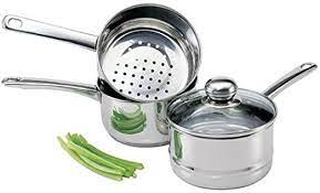 Culinary Edge Stainless Steel Steamer And Boiler Set Kitchen Cookware Sets Double Boiler Cookware Set