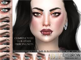 Sims 4 star wars cc and mods The Sims Resource Eyebrow Piercing Set By Pralinesims Sims 4 Downloads