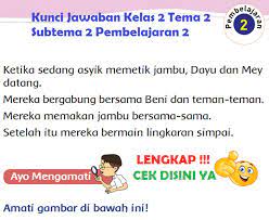 Lengkap Kunci Jawaban Kelas 2 Tema 2 Subtema 2 Pembelajaran 2 Kunci Jawaban Tematik Lengkap Terbaru Simplenews