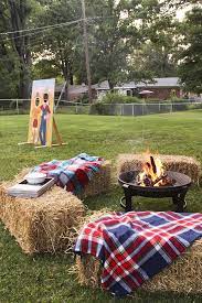 Home Depot Style Challenge Fall Festival Patio Makeover Backyard Party Bonfire Party Party Seating