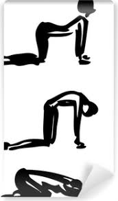 The cat and cow poses are simple and provide great benefits, including opening the lungs for better breathing. description & history the cat and cow poses are considered simple yoga poses. Yoga Sequence Stylized Cat Cow Pose Poster Pixers We Live To Change