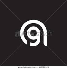 Black And White Letters Logo Initial Letter Logo Ag Ga G Inside A Rounded Lowercase White Black Background Logo Design Lettering Design Monogram Logo