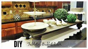 The Look For Less Diy Tabletop Buffet Riser Buffet Table Christmas Table Decorations Buffet Set Up