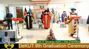 Applicants are invited to apply for admission at dedan kimathi university of technology for students who wish to join the university during intake. Dedan Kimathi University Holds Virtual Graduation For 1 600 Graduands Capital News