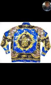 Versace jeans couture cotton polo shirt with contrasting baroque print $292.09. Blue N Gold Versace Shirts Long Sleeve Tshirt Men Cool Outfits