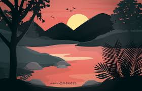 Aniventure, cinesite, river production see more ». Forest Side River Cartoon Landscape Vector Download