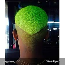 Dye2bnatural S Photo On Instagram Green Hair Men Men Hair Color Green Hair Colors