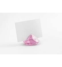 La base a due piani è molto facile da. Segnaposto Diamanti Rosa Per Matrimonio
