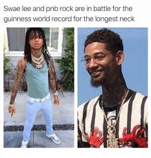 She decided to start growing them as a challenge to herself, to see how long she could go without cutting them. Swae Lee And Pnb Rock Are In Battle For The Guinness World Record For The Longest Neck Meme On Me Me
