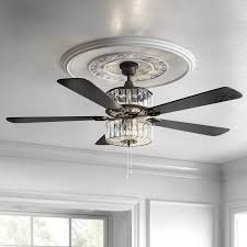 52 Demonbreun 5 Blade Ceiling Fan With Pull Chain And Light Kit Included Ceiling Fan With Light Fan Light Ceiling Fan