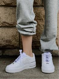 Nike Air Force 1 Low Double Air White Mens Womens Fashion Sneakers Shoes Spring Summer 2020 In 2020 Nike Fashion Shoes Nike Sneakers Outfit Womens Fashion Sneakers
